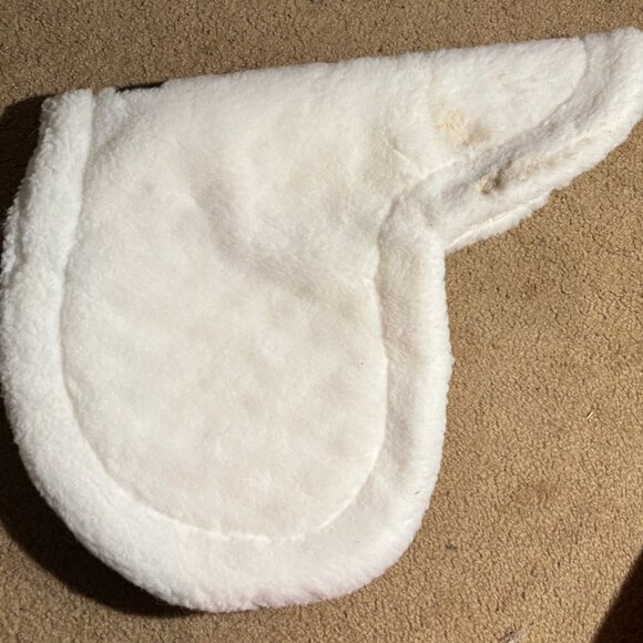 Wilker's Plain Hunter White Show Saddle Pad - 17" - Picture 5 of 5